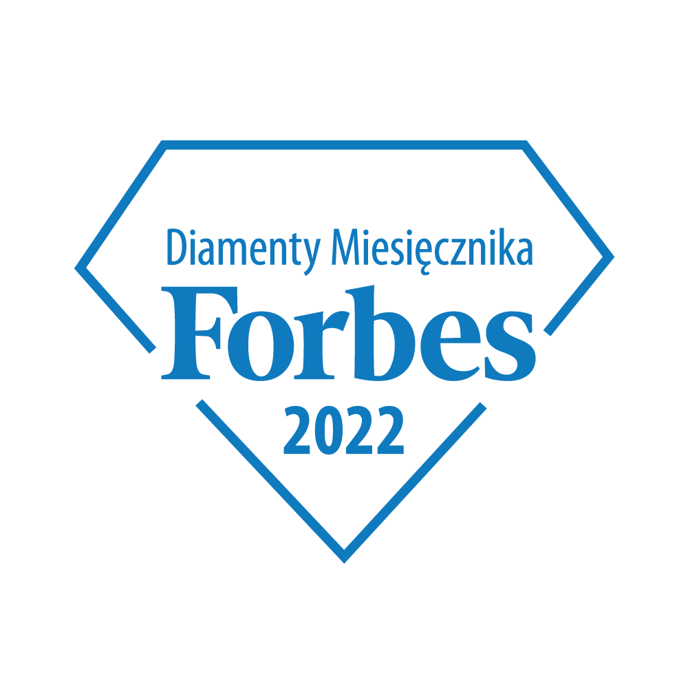 logo Forbes i wewnątrz napis Diament miesięcznika forbes 2022